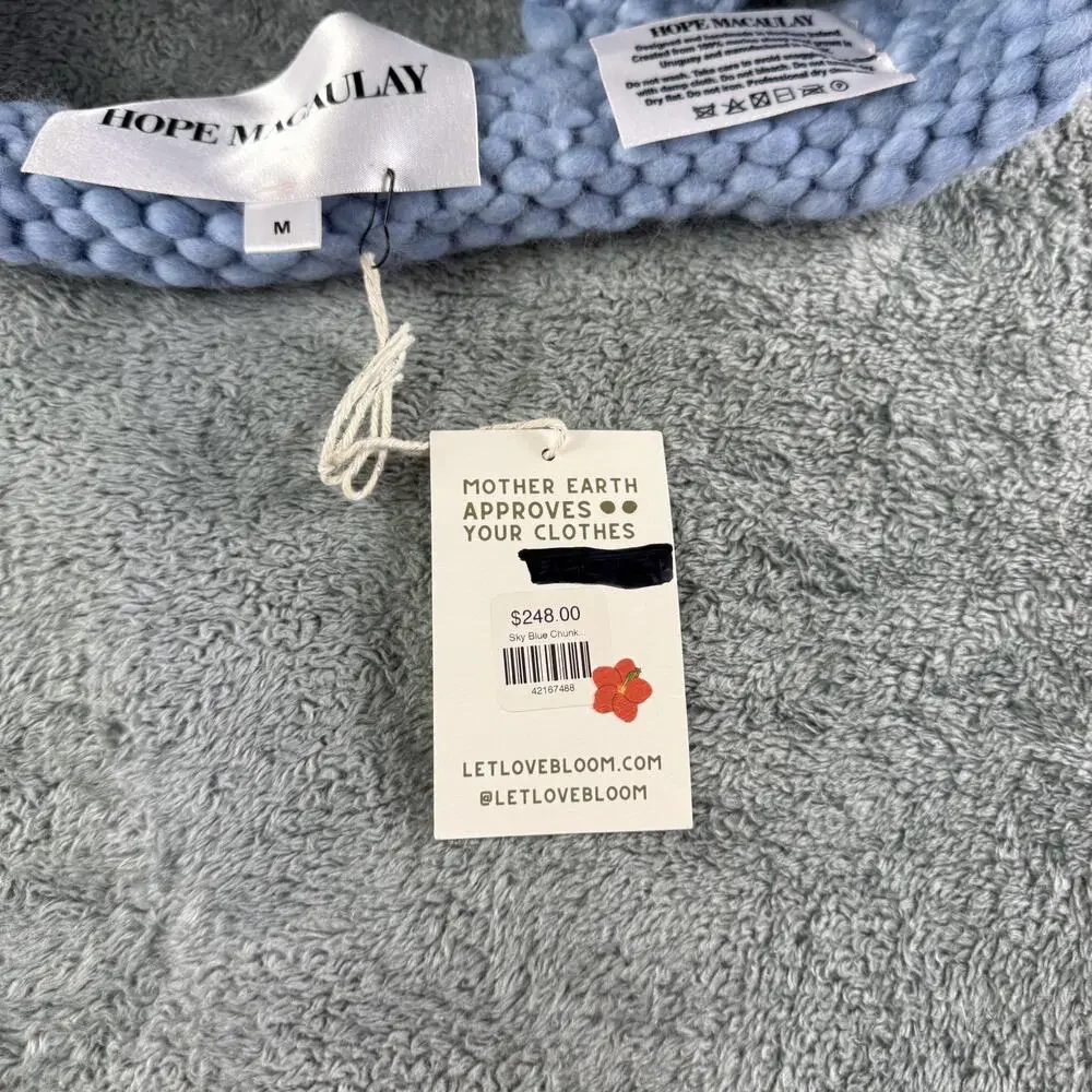 Hope Macaulay Sweater Tank Womens Medium‎ Chunky Knit Merino Wool Ireland - Picture 8 of 11